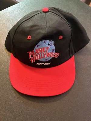 Gorra de béisbol ajustable vintage años 90 Planet Hollywood New York Snapback Foto 1 de 3