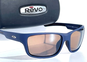 NEW Revo POINTE Matte Navy POLARIZED Terra Brown Lens Sunglass RE 1237 05 BR - Picture 1 of 12