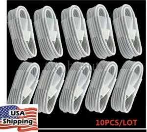 10 Pack OEM Original Fast Charger Cable Cord For iPhone X 11 12 13 14 Pro Max - Picture 1 of 9