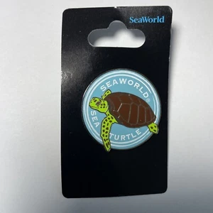 Rare Seaworld Turtle with Blue background Enamel Limited Last Ones Very Rare - Picture 1 of 4