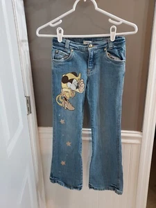 Jeans svasati blu Disney Store ragazza cowgirl Minnie Mouse taglia 8 ottime condizioni 😊SPEDIZIONE VELOCE - Foto 1 di 5