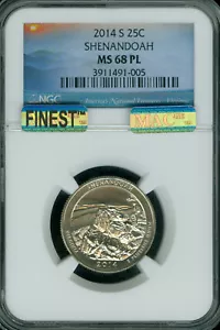 2014 S SHENANDOAH QUARTER NGC MS68 PL PQ MAC FINEST REGISTRY MAC SPOTLESS * - Picture 1 of 2