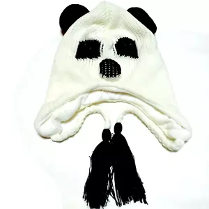Panda Aviador Piloto Fiesta Halloween Disfraz Animal Tejido Sombrero S - Imagen 1 de 1