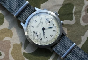 Eberhard & Co. 'Pre Extra Fort' Chronograph 40mm Steel 16000 Valjoux 65 - Picture 1 of 6
