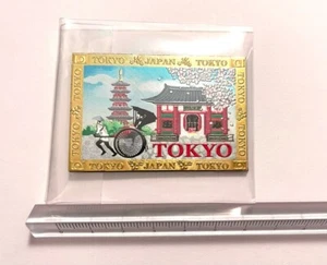 Tokyo Kaminarimon Gate Small Japan Souvenir Fridge Travel Magnet - Picture 1 of 4