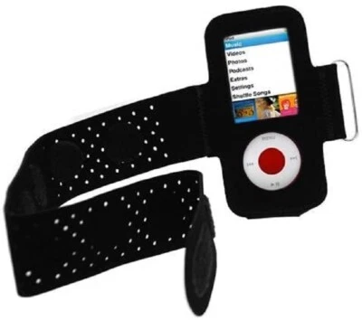 New Black Sports Armband case For iPod Nano 1st 2nd 4th Generation 2GB 4GB 8GB - Image 1 of 3