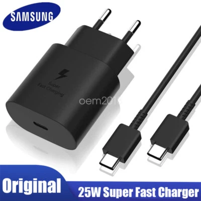 Original Samsung 25W Schnellladegerät USB-C Netzteil Galaxy S20 S21 S22 S23 A54 - Bild 1 von 4