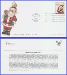 USA3 #3886a U/A FLEETWOOD FDC Red Santa Ornament - Picture 1 of 1