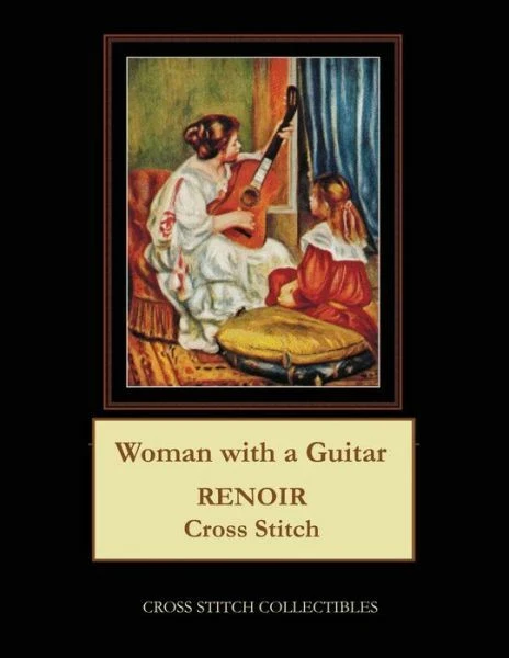 Woman With A Guitar: Renoir Cross Stitch Pattern - Image 1 of 1