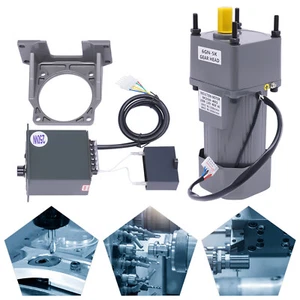 Motore elettrico ingranaggi 110V 250W AC con regolatore di velocità variabile 0-270rpm 5K - Foto 1 di 16