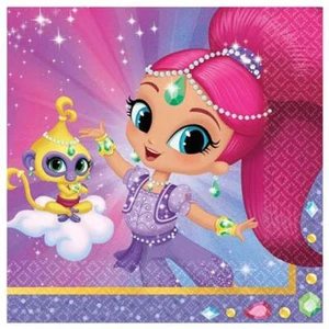 Shimmer and Shine Dessert Cake Napkins Birthday Party Supplies 16 Per Package - Picture 1 of 1