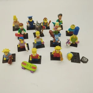15x Lego Simpsons Minifigures Series 1 (71005) *SOME PIECES MISSING* - Picture 1 of 5