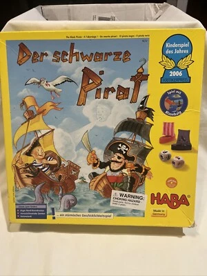 The Black Pirate Board Game Haba Der Schwarze Pirat Made In Germany Complete - Image 1 of 4