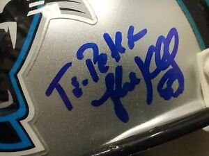 1X NFL Auto Autographed Signed Mini Helmet Luke Kuechly Carolina Panthers Great