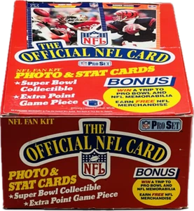 1989 Pro Set Series 1 Football Wax Box  - Picture 1 of 3