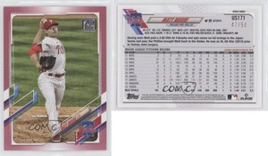 2021 Topps Update Mother's Day Hot Pink /50 Matt Moore #US171