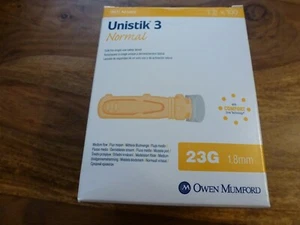 1000 Stück ( 10x100) Unistik 3 normal gelb Stechhilfe Lanzetten Blutzucker neu - Bild 1 von 2