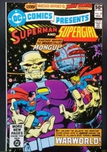 1980 DC COMICS PRESENTS # 28 SUPERMAN & SUPERGIRL vs MONGUL NEWSSTAND  - Picture 1 of 2