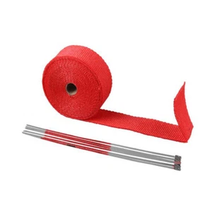 RED Pipe Wrap Exhaust Turbo Heat Manifold Header 2"x 50ft Roll Very High Temp - Picture 1 of 2
