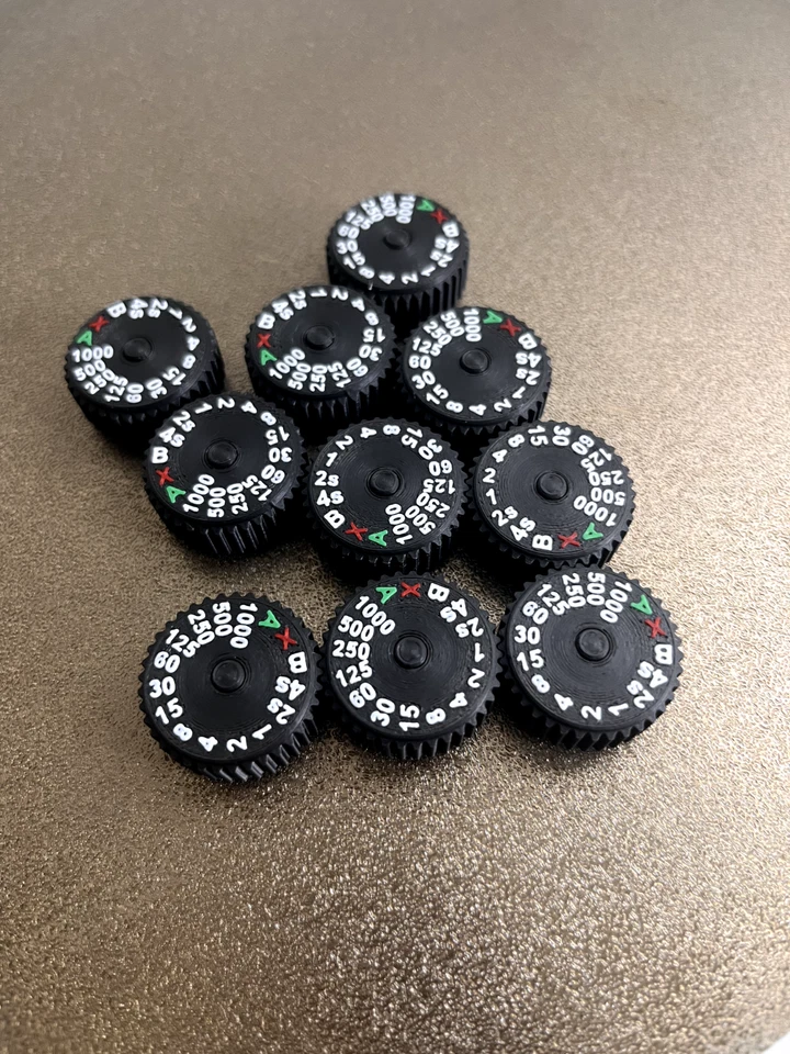Pentax 645N Shutter Speed Dial 3d Printed Replacement - Image 1 of 1