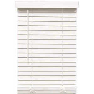Designer's Touch White Cordless Room Darkening 2 in. Faux Wood Blinds - 59 x 72 - Picture 1 of 1