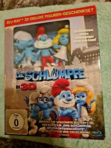 The Smurfs 3D+2D Blu-Ray Deluxe Figurine Exclusive Limited Gift-Set New & Sealed - Imagen 1 de 2