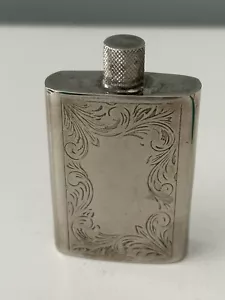 Vintage Parfümflasche Flasche Silberplatte geätzt - Bild 1 von 8