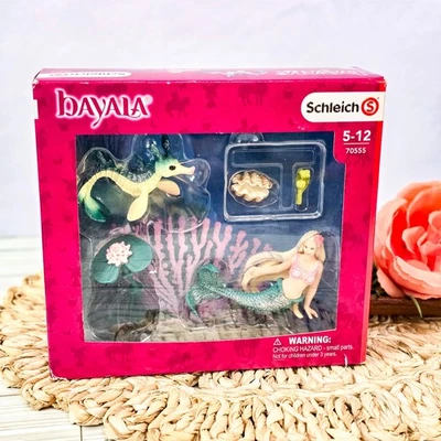 🧜‍ Schleich Bayala Mermaid Michelle & Seahorse NEW # 70555 Retired 2020 - Image 1 of 4