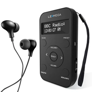 Pocket Portable DAB Radio, FM DAB+, with Headphones, 20 Presets, LCD, Lockable - Picture 1 of 7