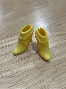 Barbie Doll Fashionista Yellow Bootie Heels - Picture 1 of 1