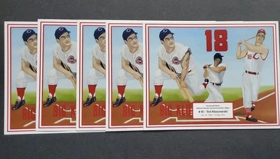 Ted Kluszewski Cincinnati Reds Print retired Jersey night SGA Big Klu #18  x5 - Image 1 of 2