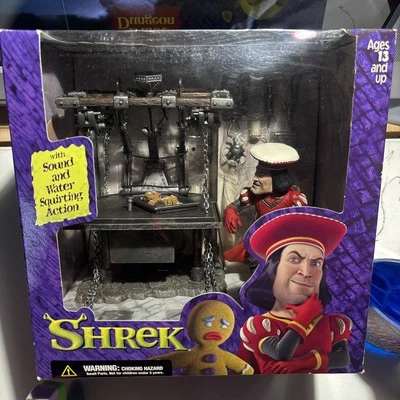 Shrek Duloc Dungeon Playset Figure NEW VINTAGE RARE SEALED McFarlane Toys Sound - Image 1 of 4