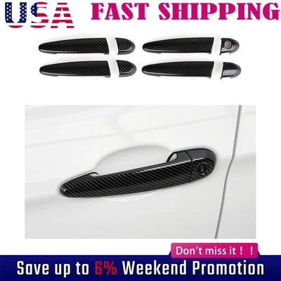 Accesorios Tapicería Manija Puerta Fibra Carbono Para BMW 3 2005-2012 Xtnmdcgfro Foto 1 de 4