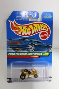 Hot Wheels 2000 Treasure Hunt Series White Go Kart Die-Cast Car New 6 of 12 - Picture 1 of 1