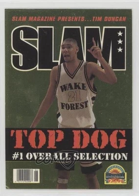 1997 Score Board Auto Basketball Slam Magazine Tim Duncan #SD6 Rookie RC HOF - Image 1 of 2
