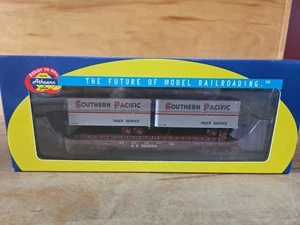 Athearn HO 92396 Southern Pacific 50' Flat w 2 Trailers NEW IN BOX - Bild 1 von 5