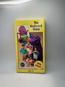 Barney: The Backyard Show VHS Tape 1992 Lyons White Tape Songs Video - Picture 1 of 6