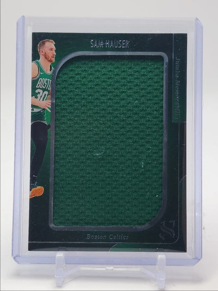SAM HAUSER 2024-25 PANINI SILHOUETTE JUMBO GAME-WORN PATCH Q0871 - Image 1 of 2