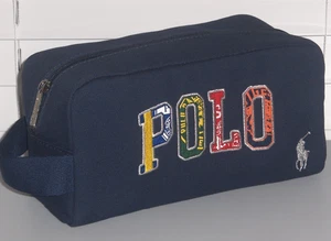 RALPH LAUREN FRAGRANCES Men's Pony Collegiate Zip Toiletry Shave Travel Kit Bag - Picture 1 of 18