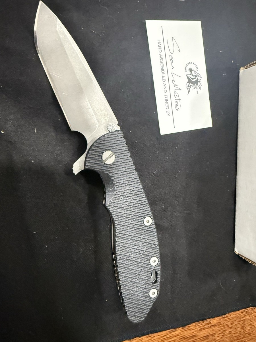 Hinderer Knives Frame Black Collectible Folding Knives for Hinderer Knives Frame Black Collectible Folding Knives for