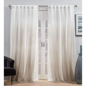 Exclusive Home Curtains EH8462-02-2-84H Crescendo Lined Blackout Hidden Tab Top - Picture 1 of 8
