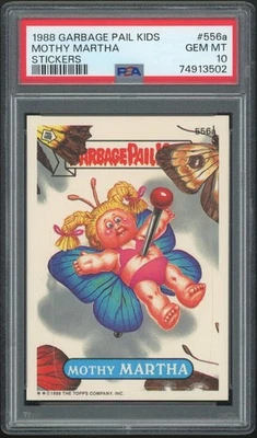 1988 Topps Garbage Pail Kids 14th Series #556a Mothy Martha PSA 10 GEM MINT Os14 - Image 1 of 2
