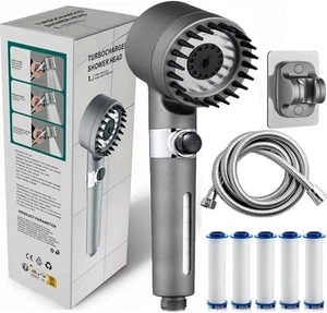 Ion Drops Filtered Showerhead with Hose - Handheld Shower Head for Enhanced W... - Picture 1 of 6