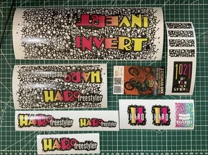 Haro Invert 1989 bmx decals sticker black bubble - Picture 1 of 3