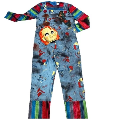 Chucky Costume Official Childs Play Chucky Costume Jumpsuit and Mask Size Large - Image 1 of 4