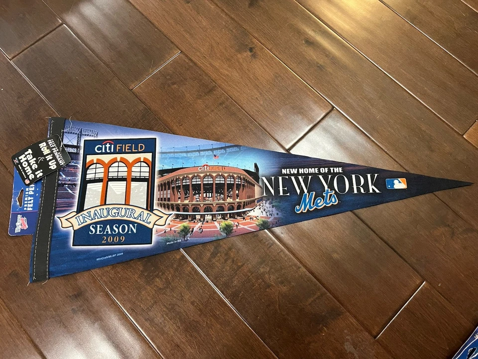 纽约大都会队花旗球场 2009 年首届赛季全尺寸 Pennant — 第 1/1 张图片