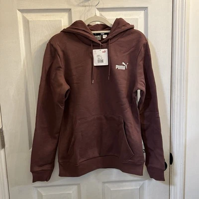 NWT PUMA Dusty Plum Hoodie Women’s Small S Pullover Embroidered Logo Pocket - Image 1 of 4