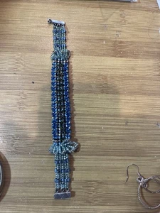 Hand Crafted Beaded Bracelet 7 Inch - Picture 1 of 5