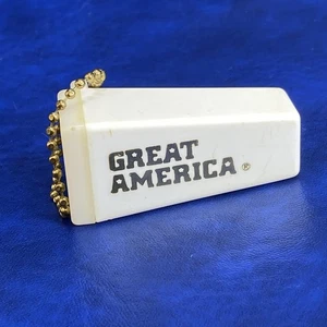 Vintage Great America Vergnügung Freizeitpark Foto Betrachter Tourist Souvenir Schlüsselanhänger - Bild 1 von 12