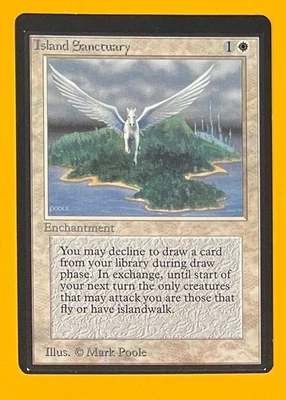 MTG ISLAND SANCTUARY (Miscut) Beta (OldManMTG 012-094) - Image 1 of 4
